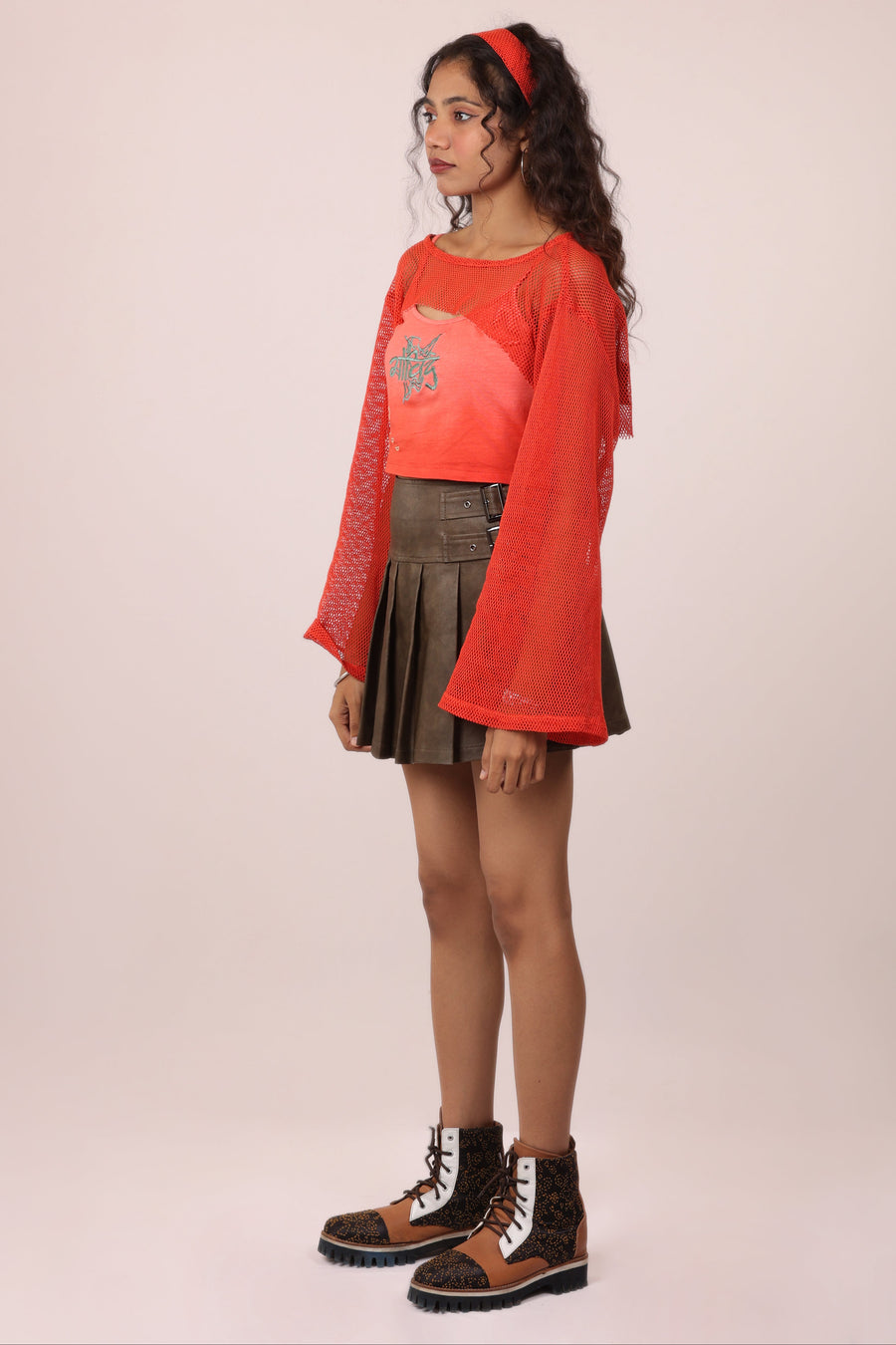 Red Yap Layered Top