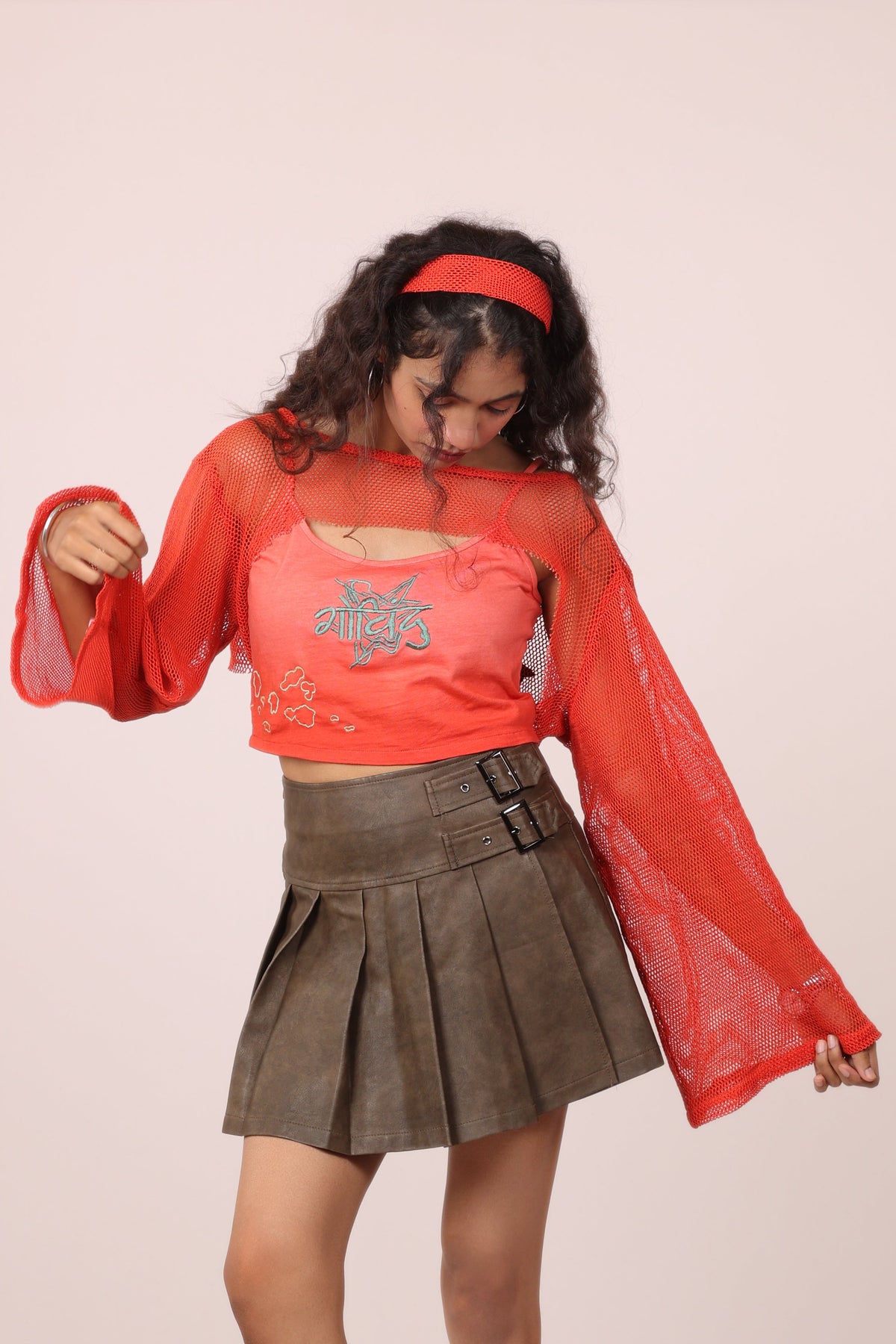 Red Yap Layered Top