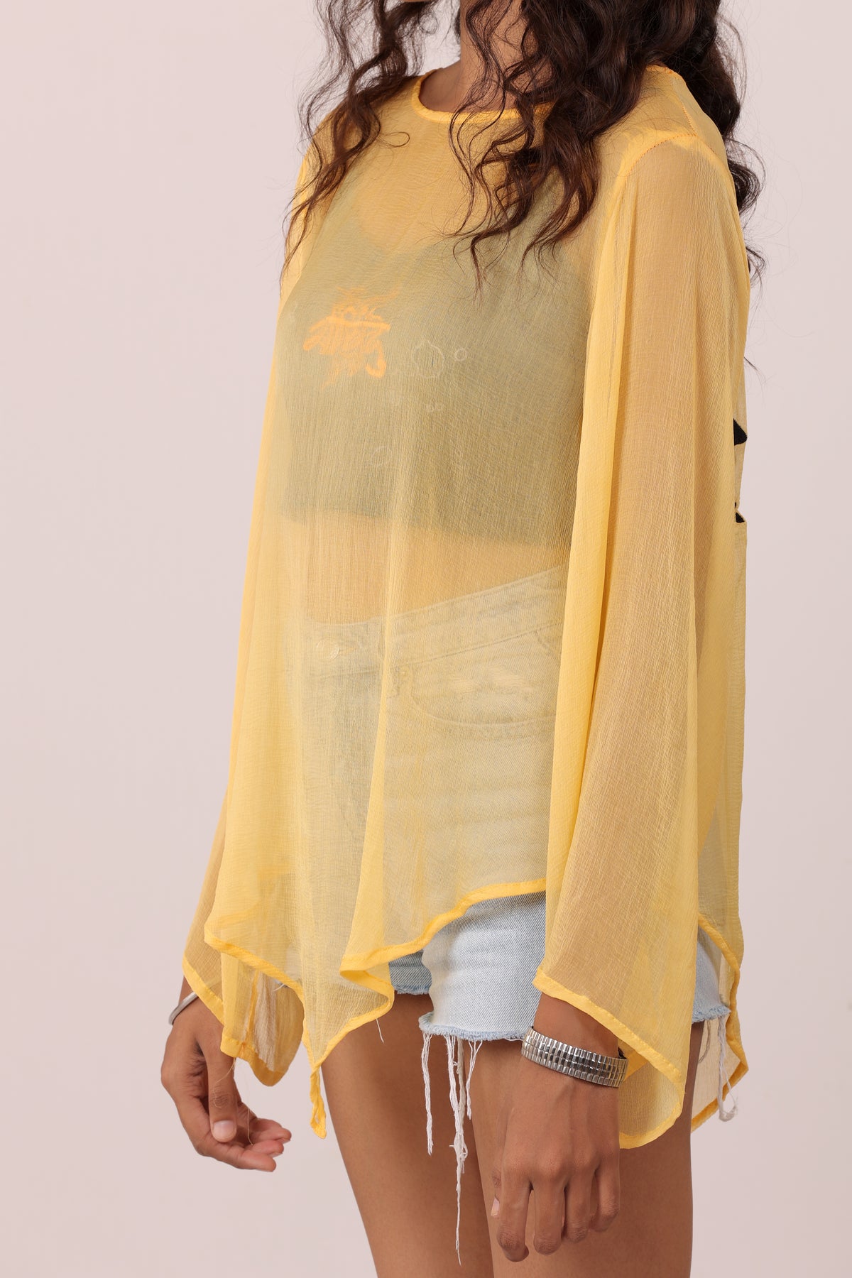 Yellow Unhinged Asymmetric Top