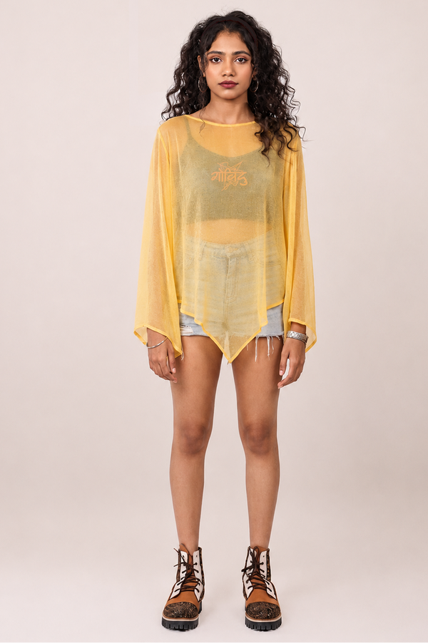 Yellow Unhinged Asymmetric Top
